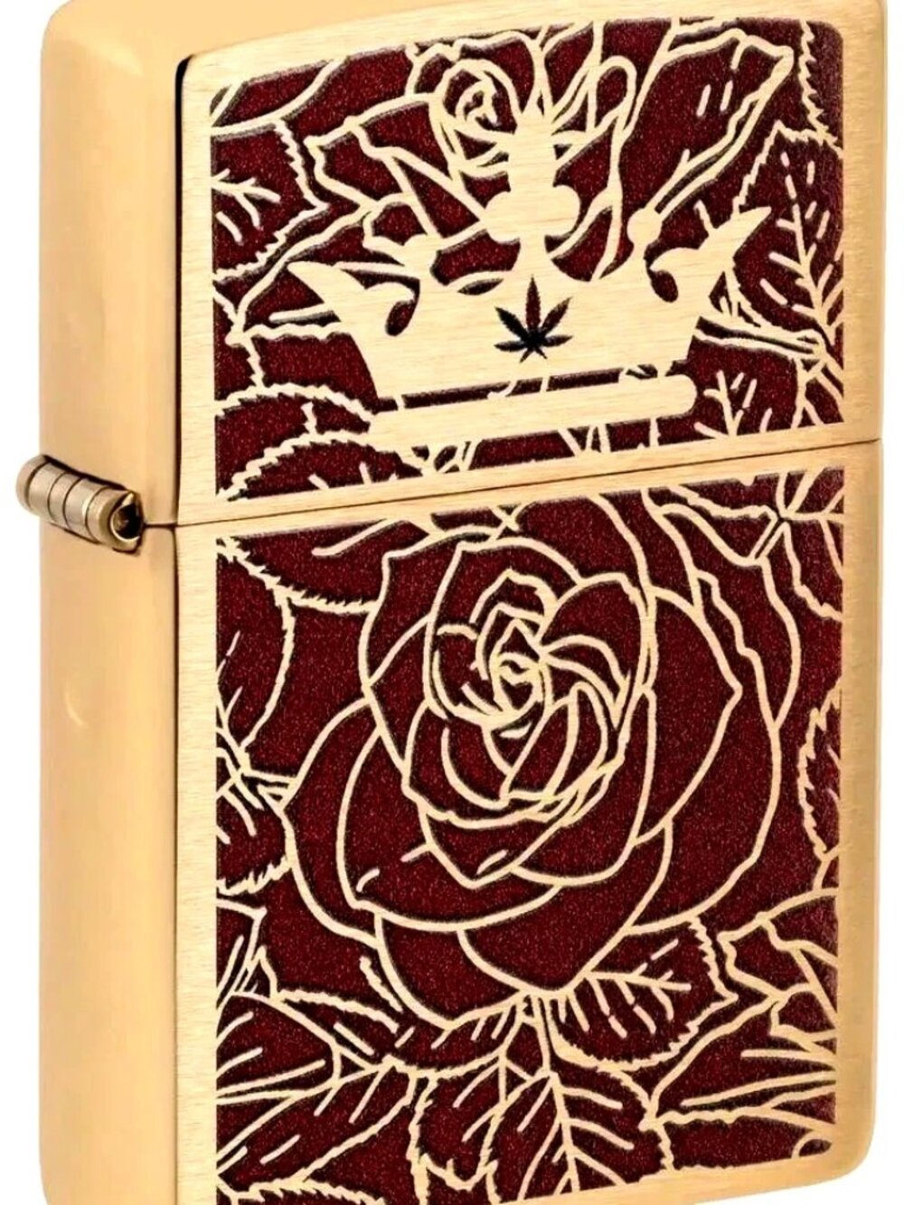 Sharp Brass Rose  Zippo Lighter